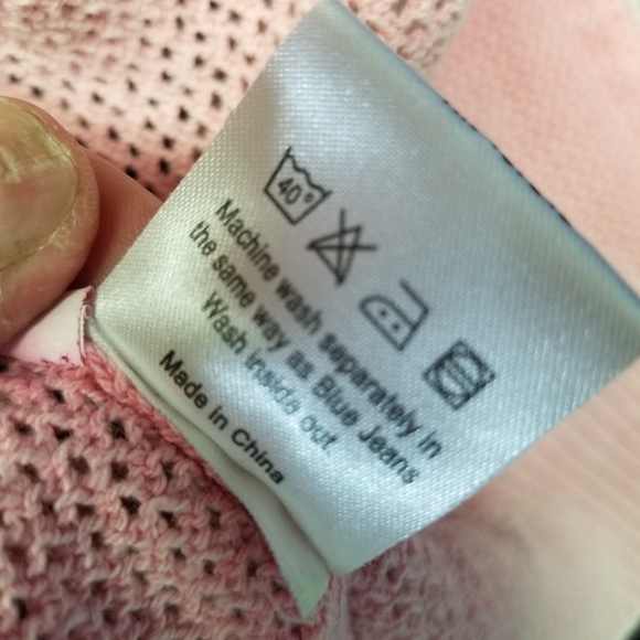 Piece of Blue Scandi Cottagecore pink swan Bomber sweater Danish Denmark - Picture 14 of 15